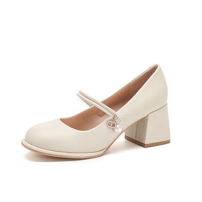 Elegant Chunky Heel High Heels by Greta 