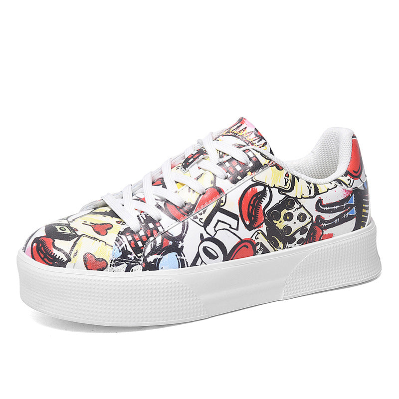 Graffiti Print Greta  Low-Top Sneakers