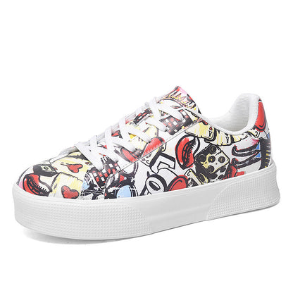 Graffiti Print Greta  Low-Top Sneakers
