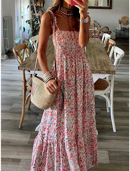 Floral Chiffon Swing Dress Greta 