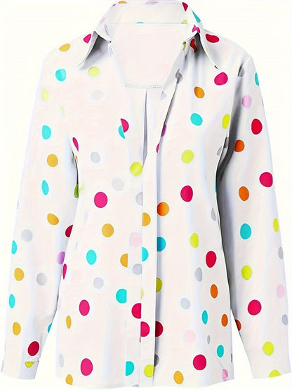 Playful Polka Dot Greta  Everyday Blouse