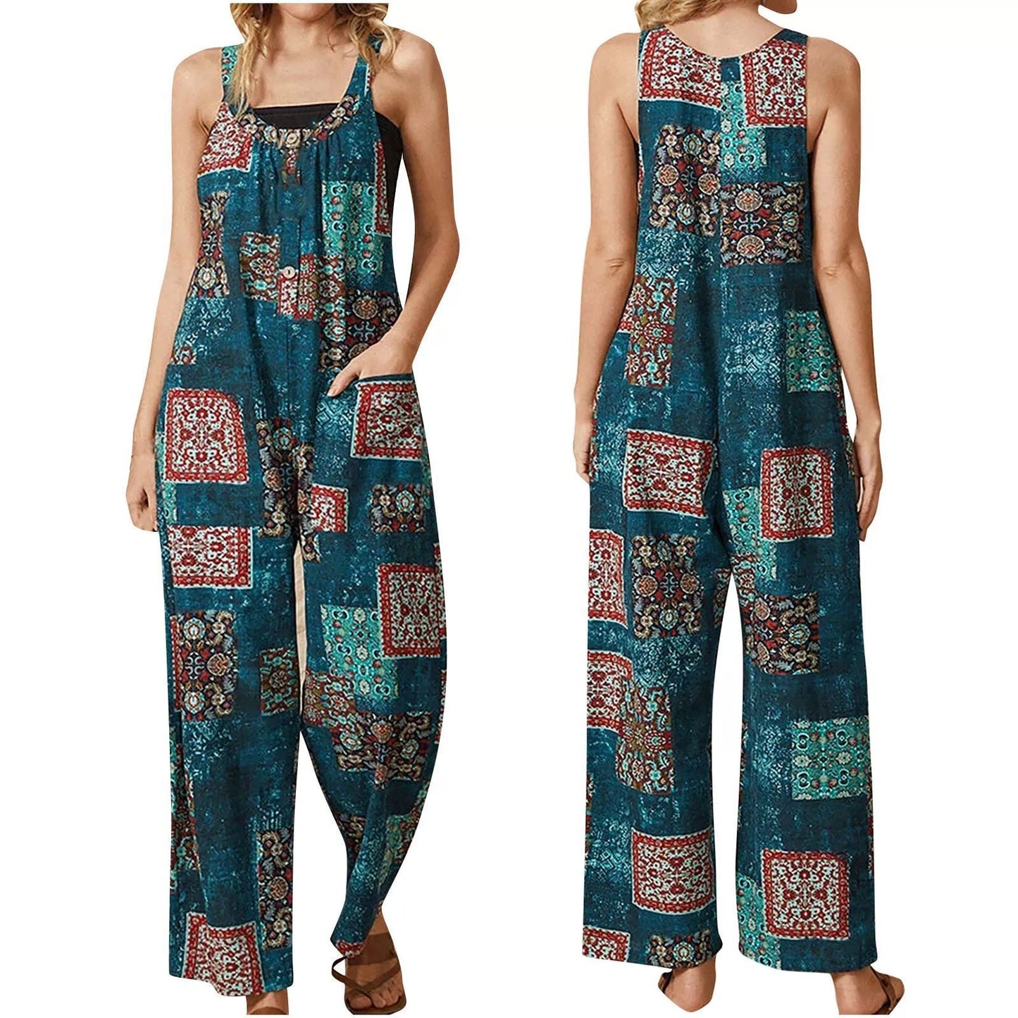 Vintage Print Greta  Everyday Jumpsuit