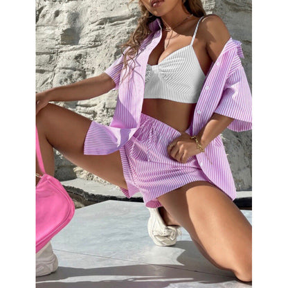 Chic Striped Two-Piece Set by Greta 