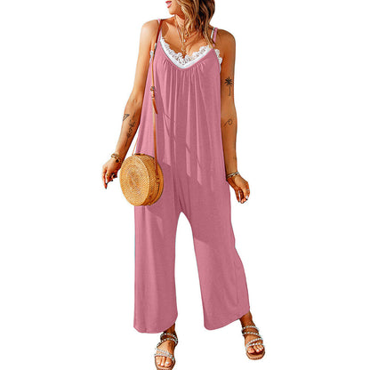 Relaxed Fit Greta  Suspender Jumpsuit