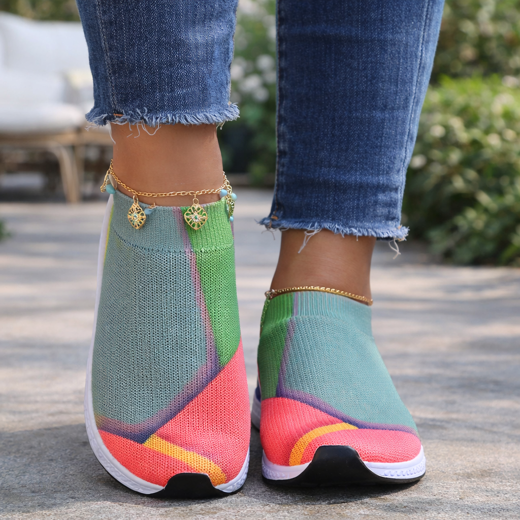 Colorblock Mesh Sneakers by Greta 
