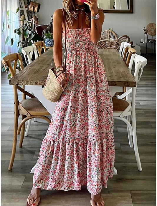 Floral Chiffon Swing Dress Greta 