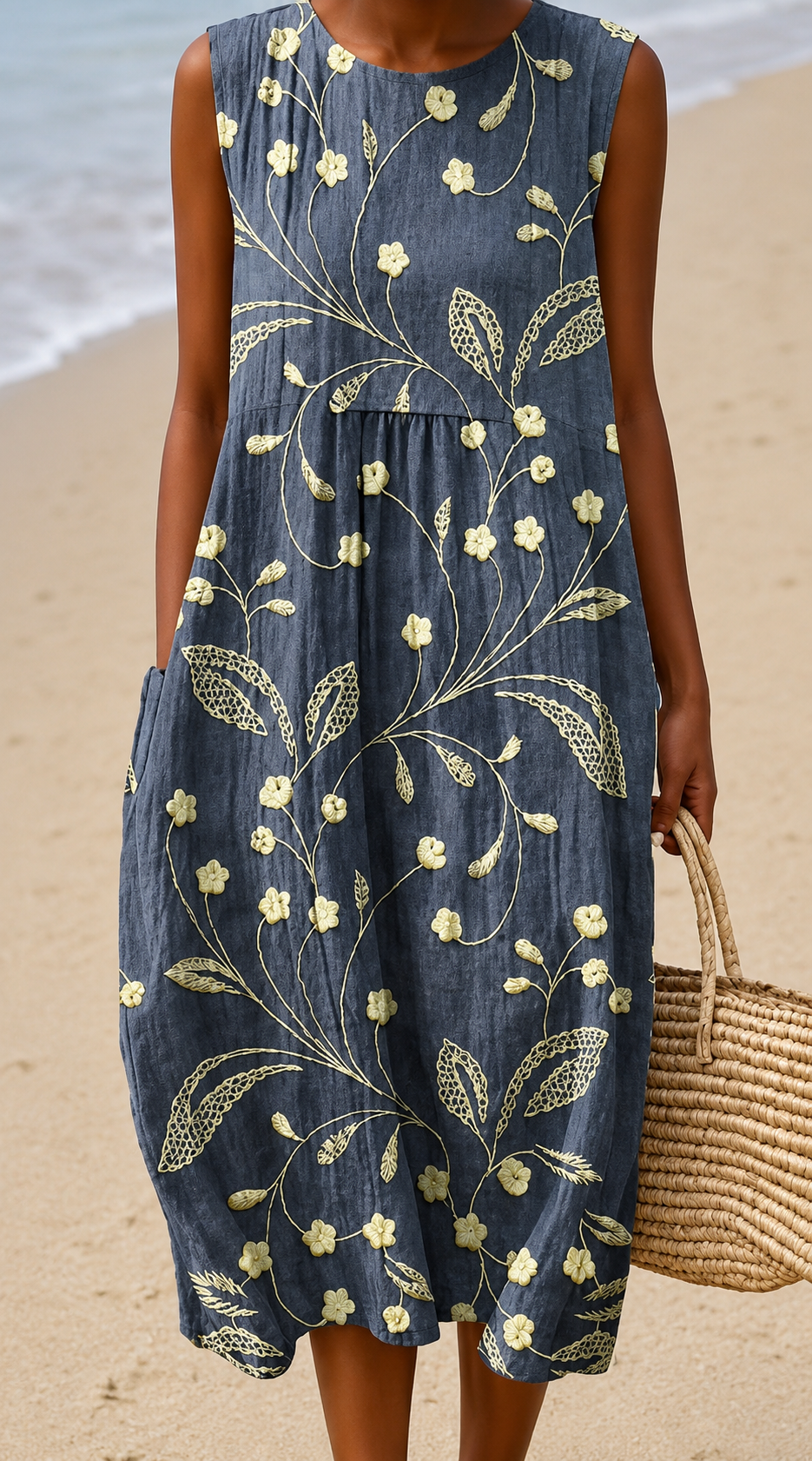 Greta mouwloze zomerjurk, geïnspireerd op Pinterest