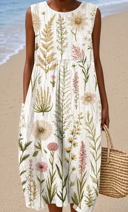 Greta mouwloze zomerjurk, geïnspireerd op Pinterest