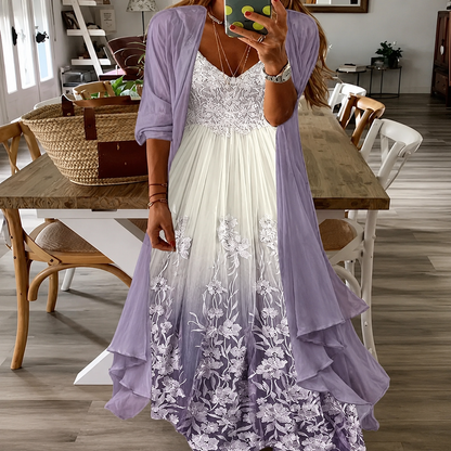 Bloemenprint swingjurk Greta zomerjurk met bretels