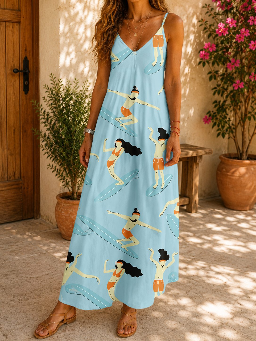 Elegante Greta zomerjurk, geïnspireerd op Pinterest.