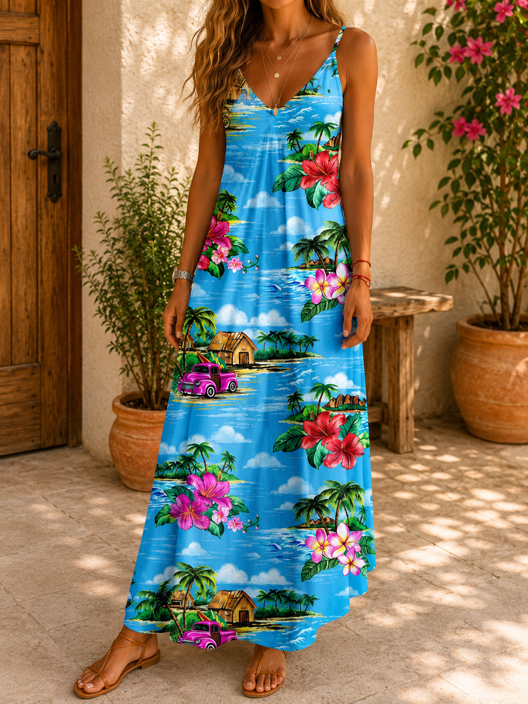 Elegante Greta zomerjurk, geïnspireerd op Pinterest.