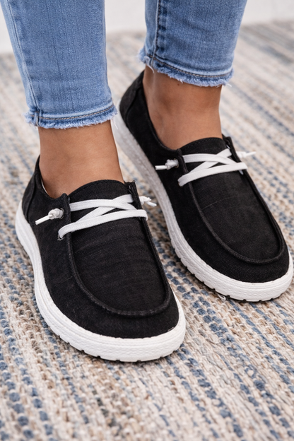 Plaid Canvas Greta  Everyday Comfort Sneakers