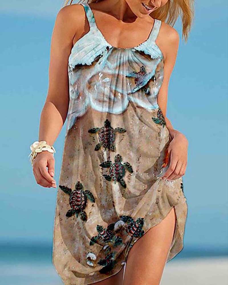 Vibrant Greta  Summer Swing Sundress
