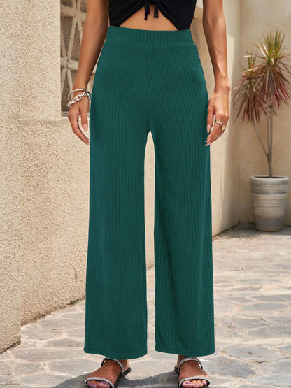 Stretch Wide-Leg Pants by Greta 