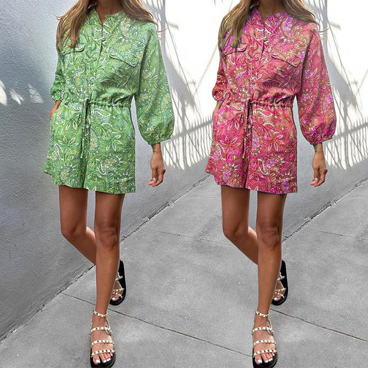 Vibrant Print Greta  Summer Romper