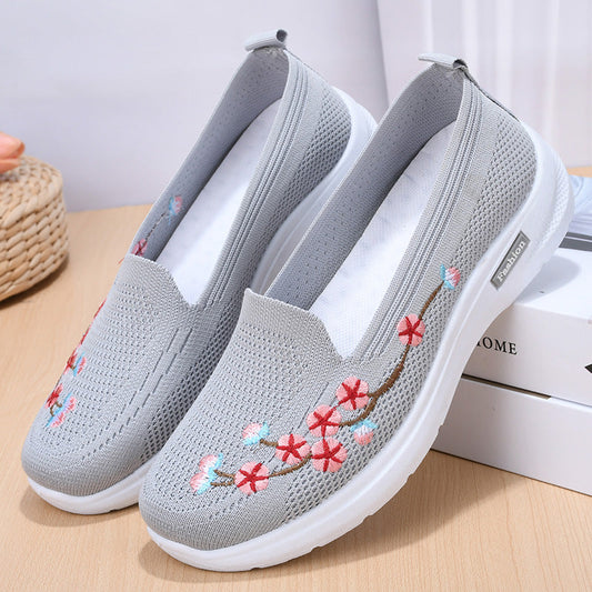 Breathable Embroidered Pumps by Greta 