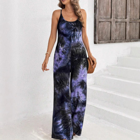 Chic Printed Sleeveless Jumpsuit by Greta 