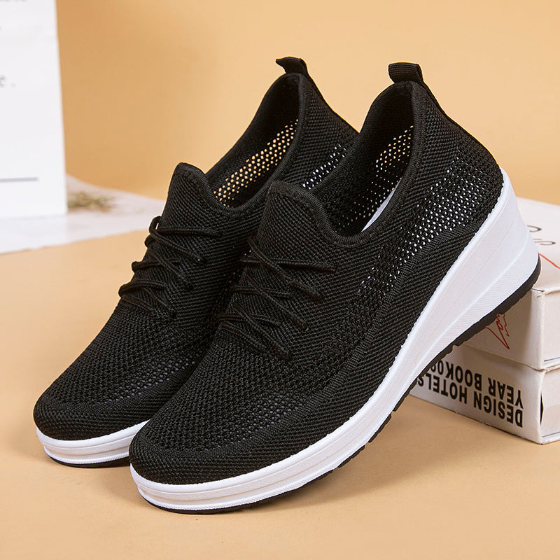 Breathable Mesh Platform Wedges by Greta 