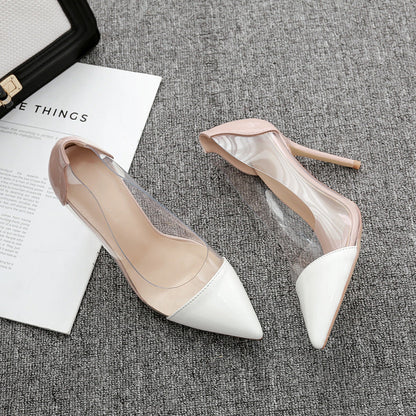 Chic Transparent Stiletto Heels by Greta 