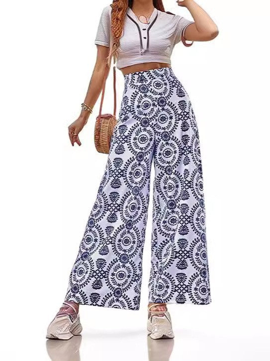 Vibrant Printed Greta  Bootcut Pants