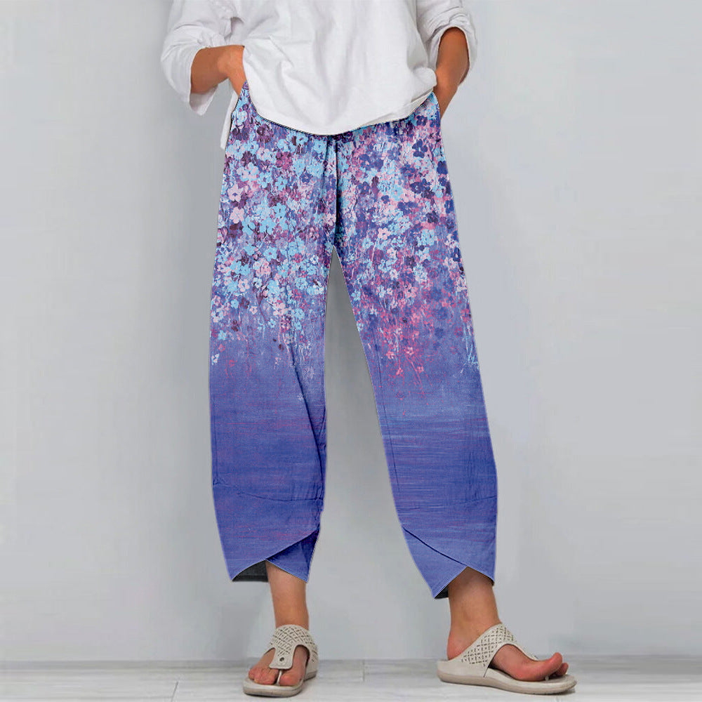 Pinterest-Inspired Floral Casual Pants by Greta 