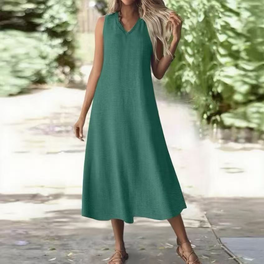 Chic Hemp Sleeveless Dress Greta 