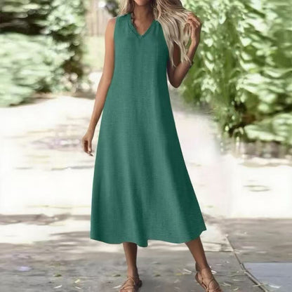 Chic Hemp Sleeveless Dress Greta 