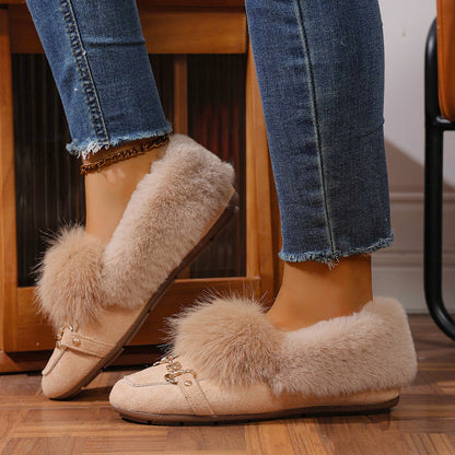 Velvet Plush Loafers by Greta 