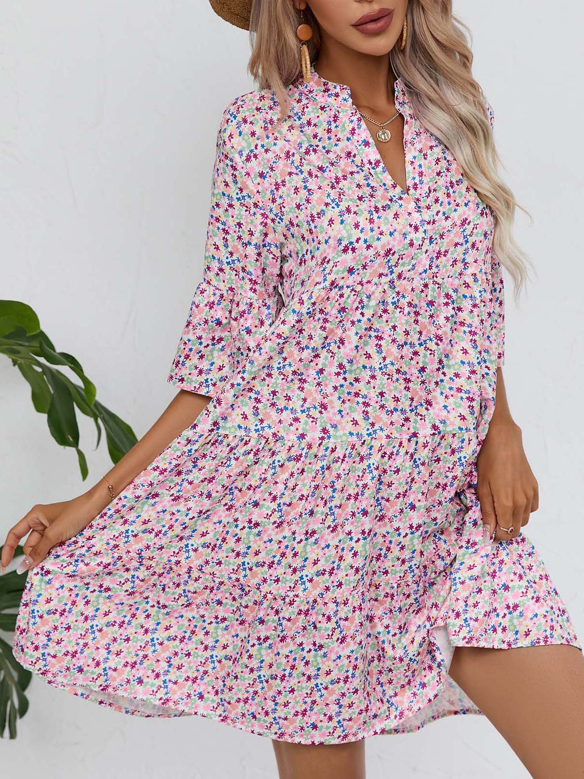 Boho V-Neck Summer Dress by Greta 