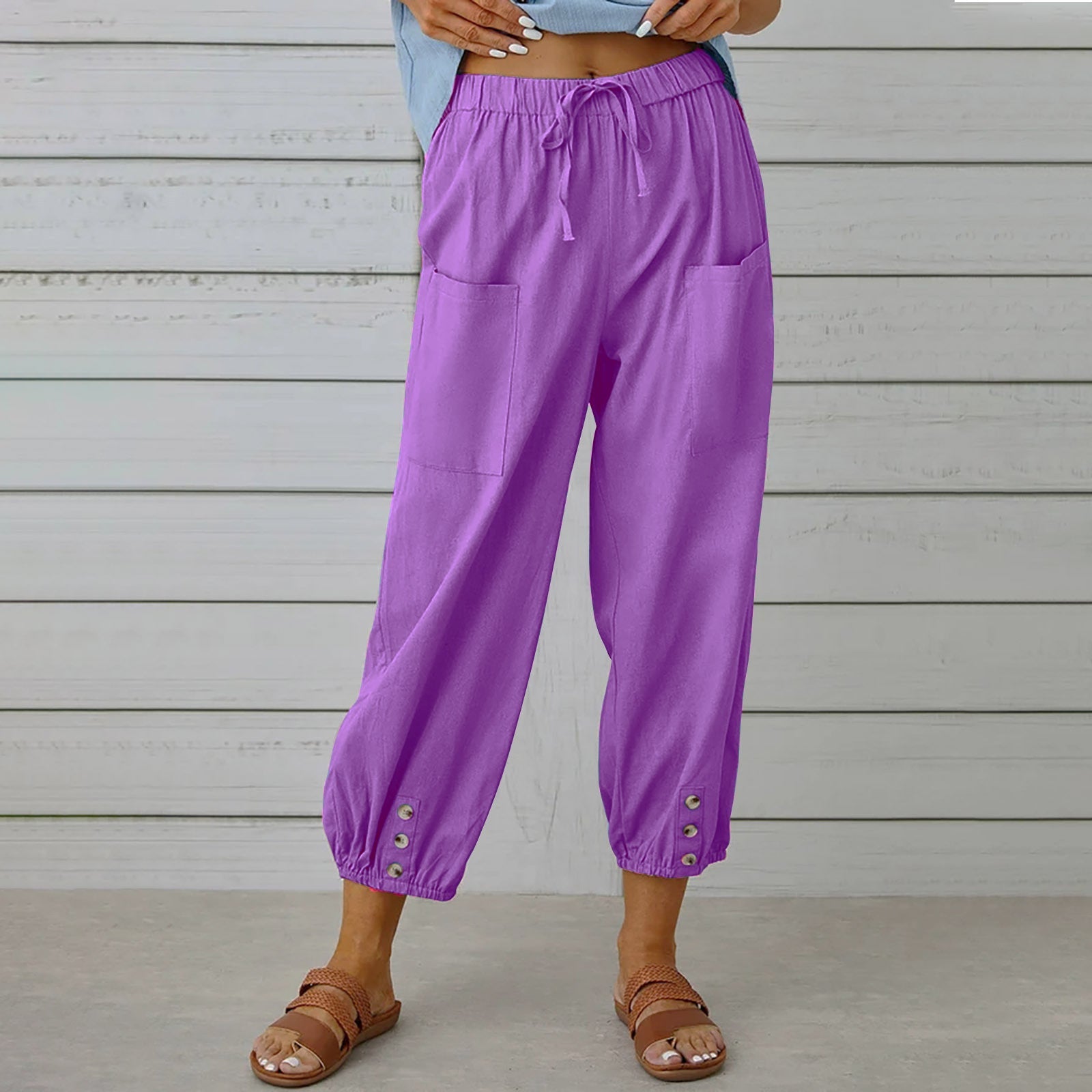 Relaxed Cotton Linen Pants Greta 