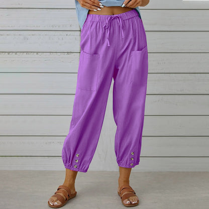 Relaxed Cotton Linen Pants Greta 