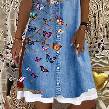 Pinterest-Inspired Blue Butterfly Dress by Greta 