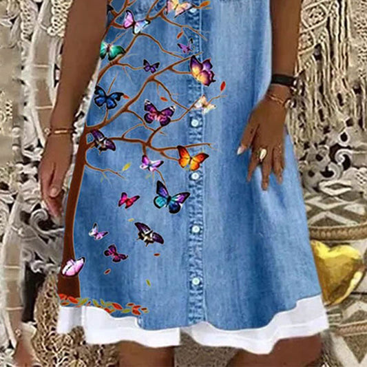 Pinterest-Inspired Blue Butterfly Dress by Greta 