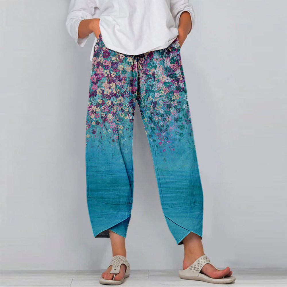 Pinterest-Inspired Floral Casual Pants by Greta 
