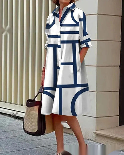 Vibrant Summer Shirt Dress by Greta 