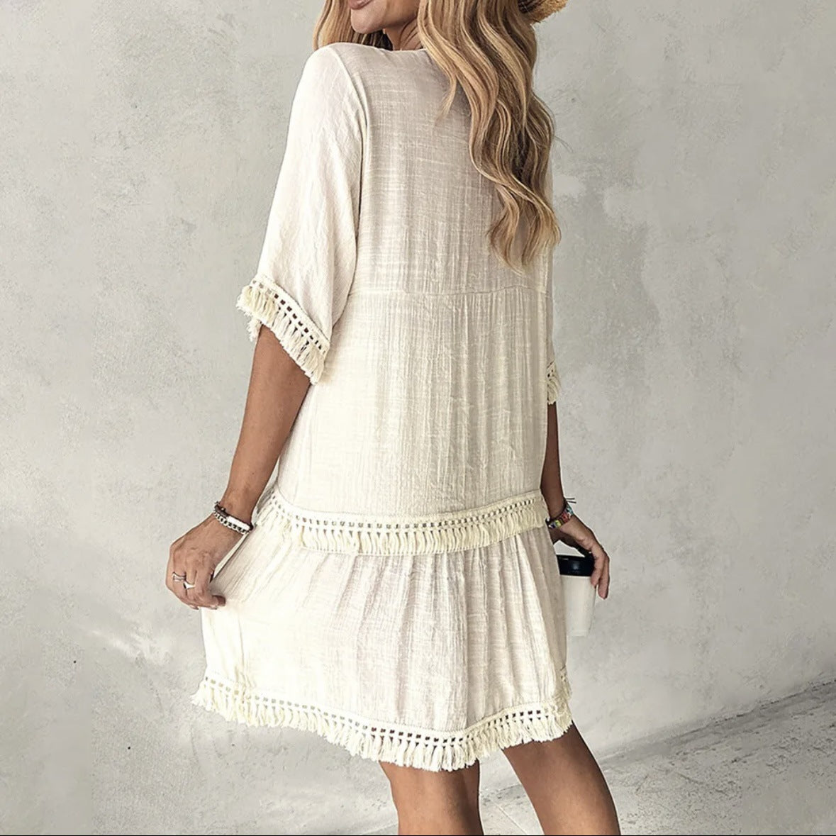 Chic V-Neck Summer Dress Greta 
