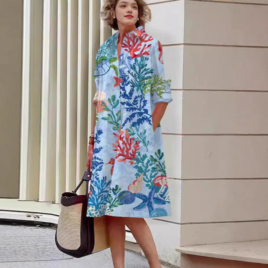 Modern 3D Print Greta  Summer Dress