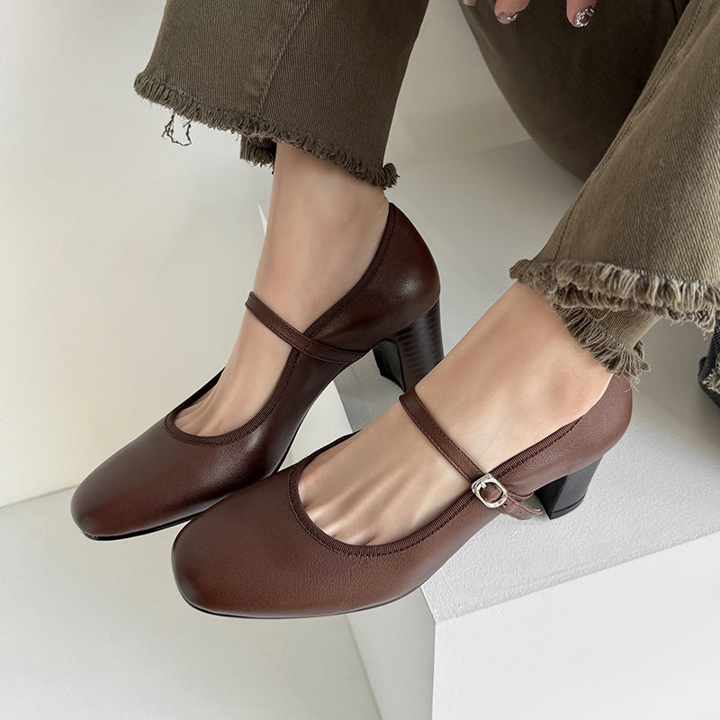 Retro Mary Jane Heels by Greta 