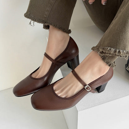 Retro Mary Jane Heels by Greta 
