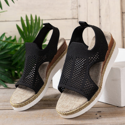 Breathable Wedge Sandals by Greta 