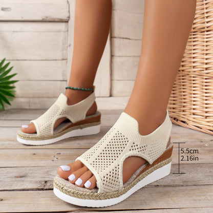 Breathable Wedge Sandals by Greta 