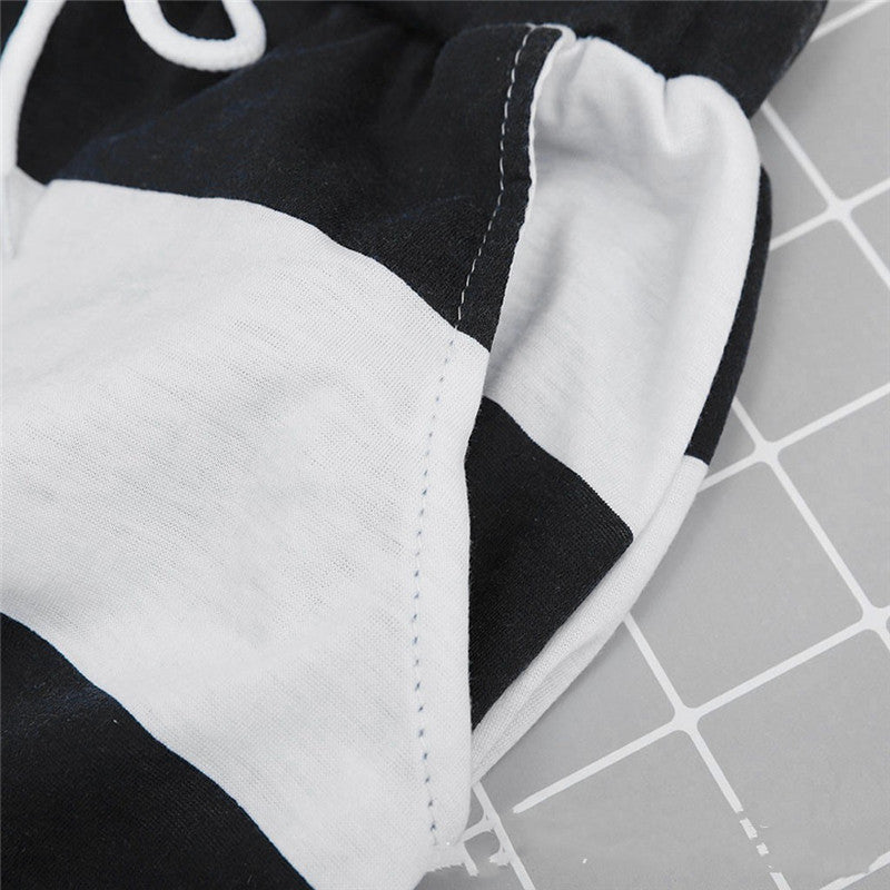Striped Cotton A-Line Skirt by Greta 