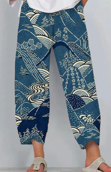 Vibrant Stripe Greta  Cropped Pants