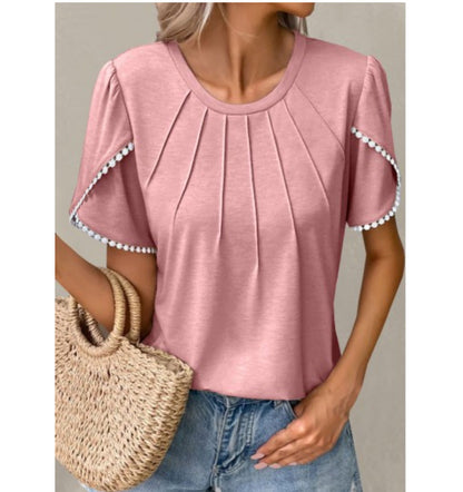 Chic Tulip Sleeve Greta  Summer T-Shirt