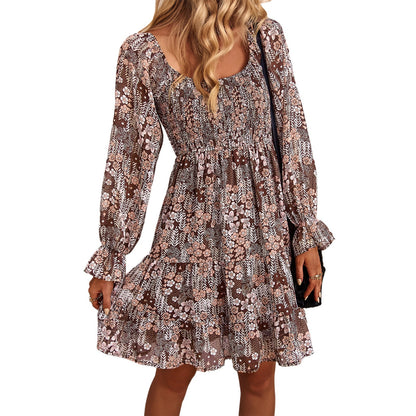 Boho Floral Print Dress Greta 