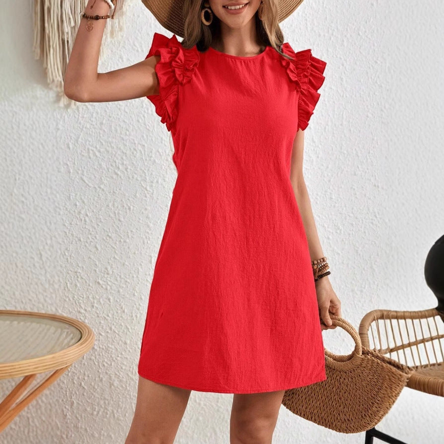 Chic Ruffle Sleeve Greta  Summer Dress