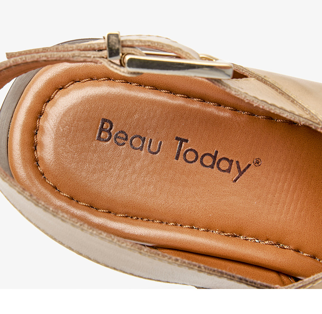 Retro Cross Strap Sandals by Greta 