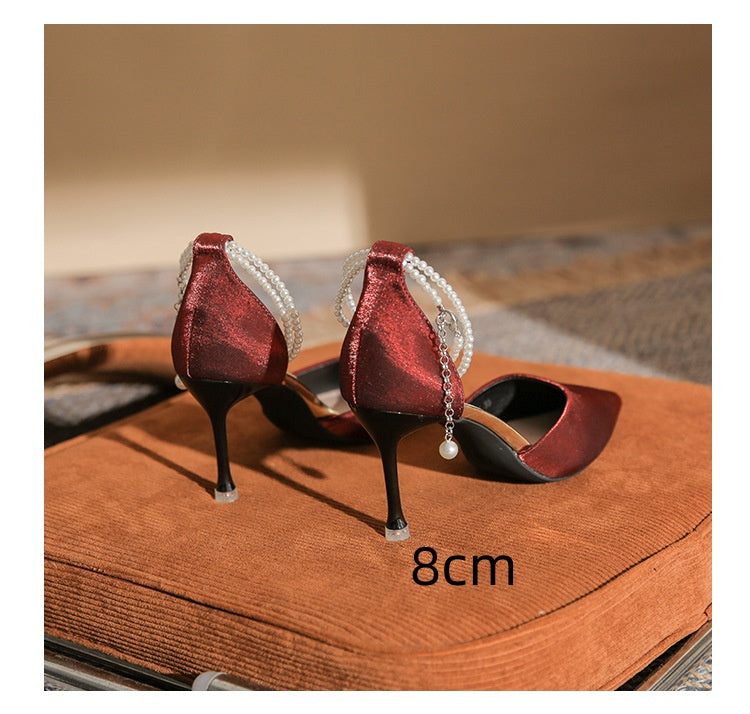 Elegant Greta  Stiletto Buckle Sandals