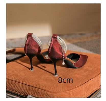 Elegant Greta  Stiletto Buckle Sandals