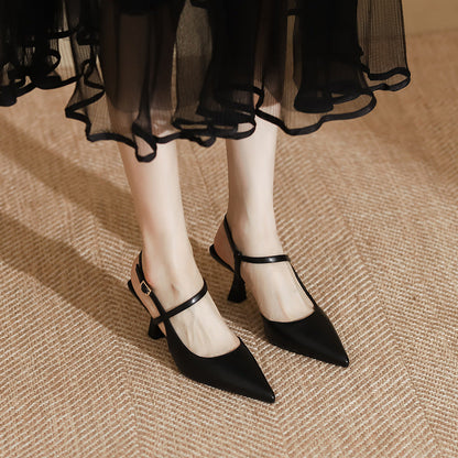 Elegant Greta  Pointed Toe High Heel Sandals
